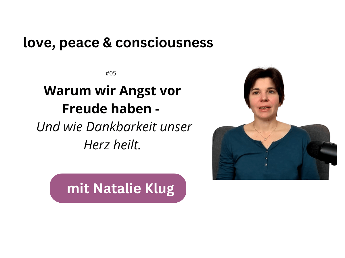 Natalie Klug Warum wir Angst vor Freude haben. Natalie Klug Warum wir Angst vor Freude haben.
