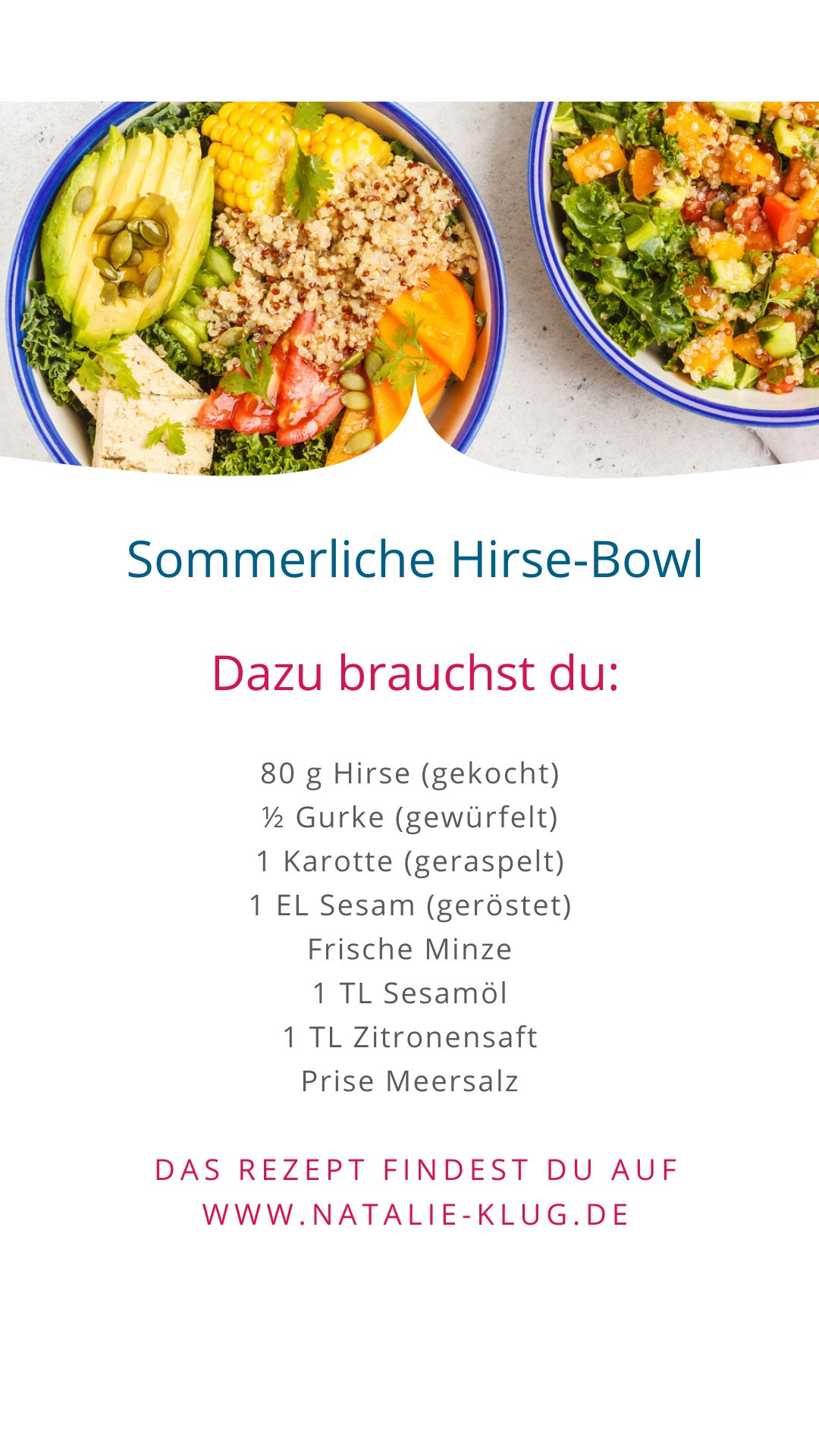 Sommerliche Hirse-Bowl Sommerliche Hirse-Bowl