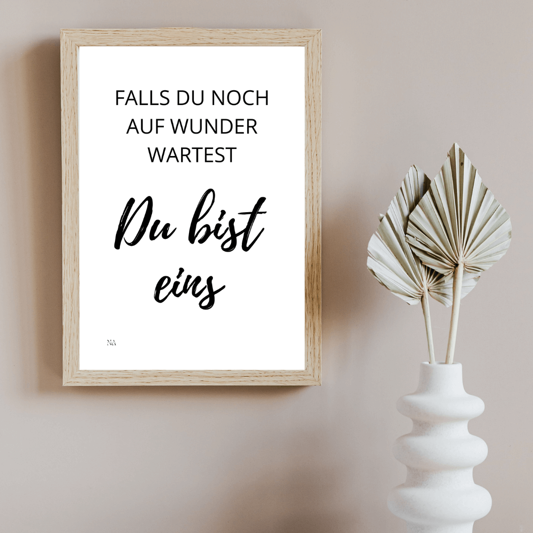 Natalie Klug Inspirationsposter Du bist ein wunder (1)