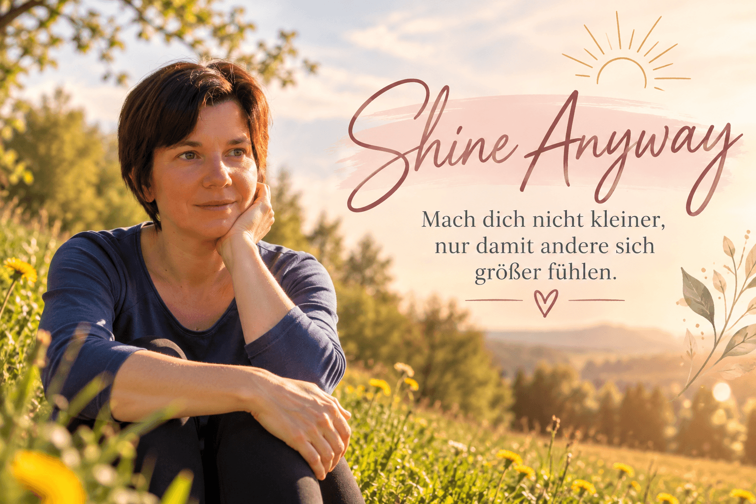 Natalie Klug Shine Anyway – mach dich nicht kleiner, nur damit andere sich größer fühlen Natalie Klug Shine Anyway – mach dich nicht kleiner, nur damit andere sich größer fühlen